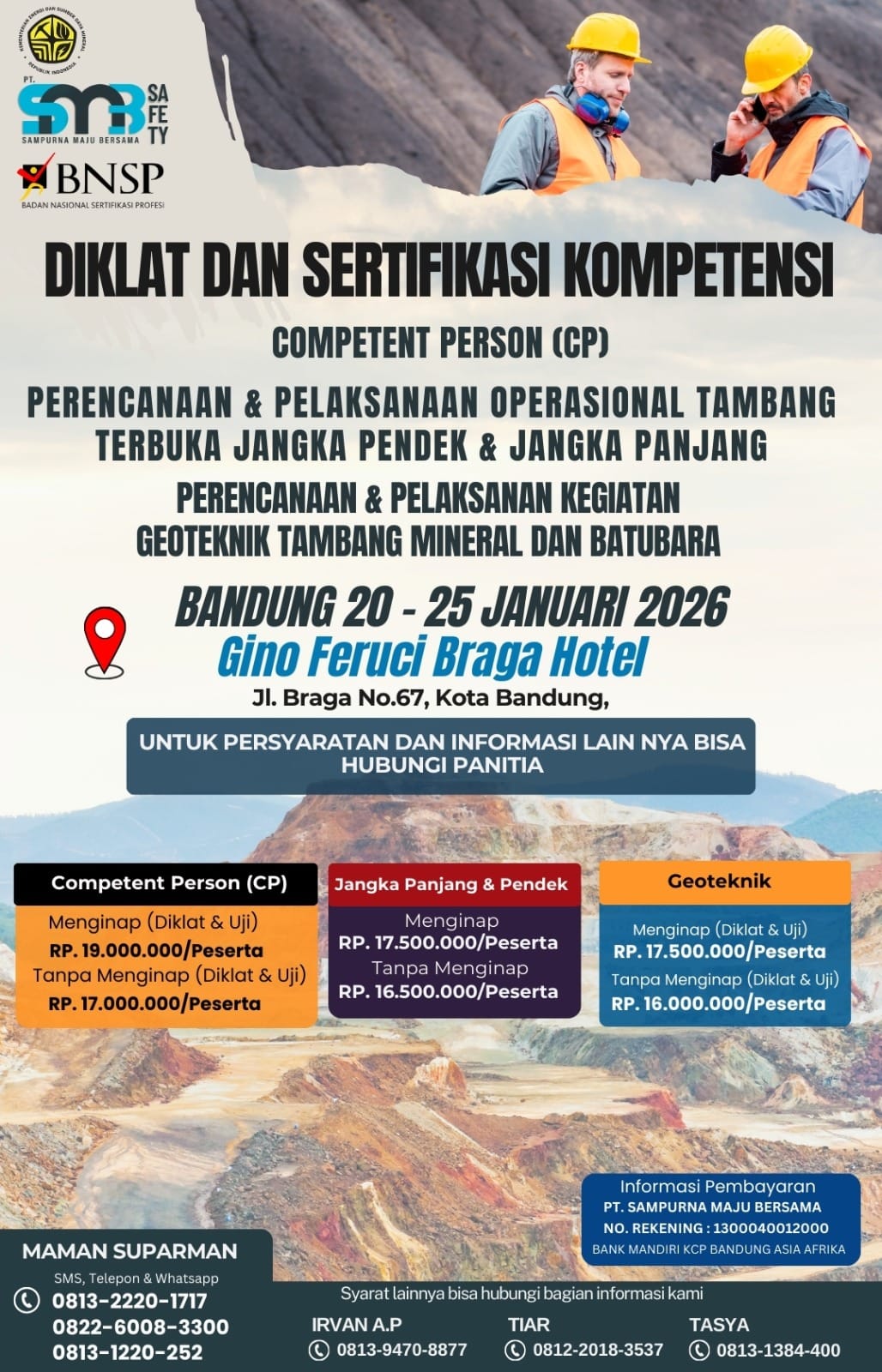 Diklat & Sertifikasi Kompetensi 20 - 25 Januari 2026